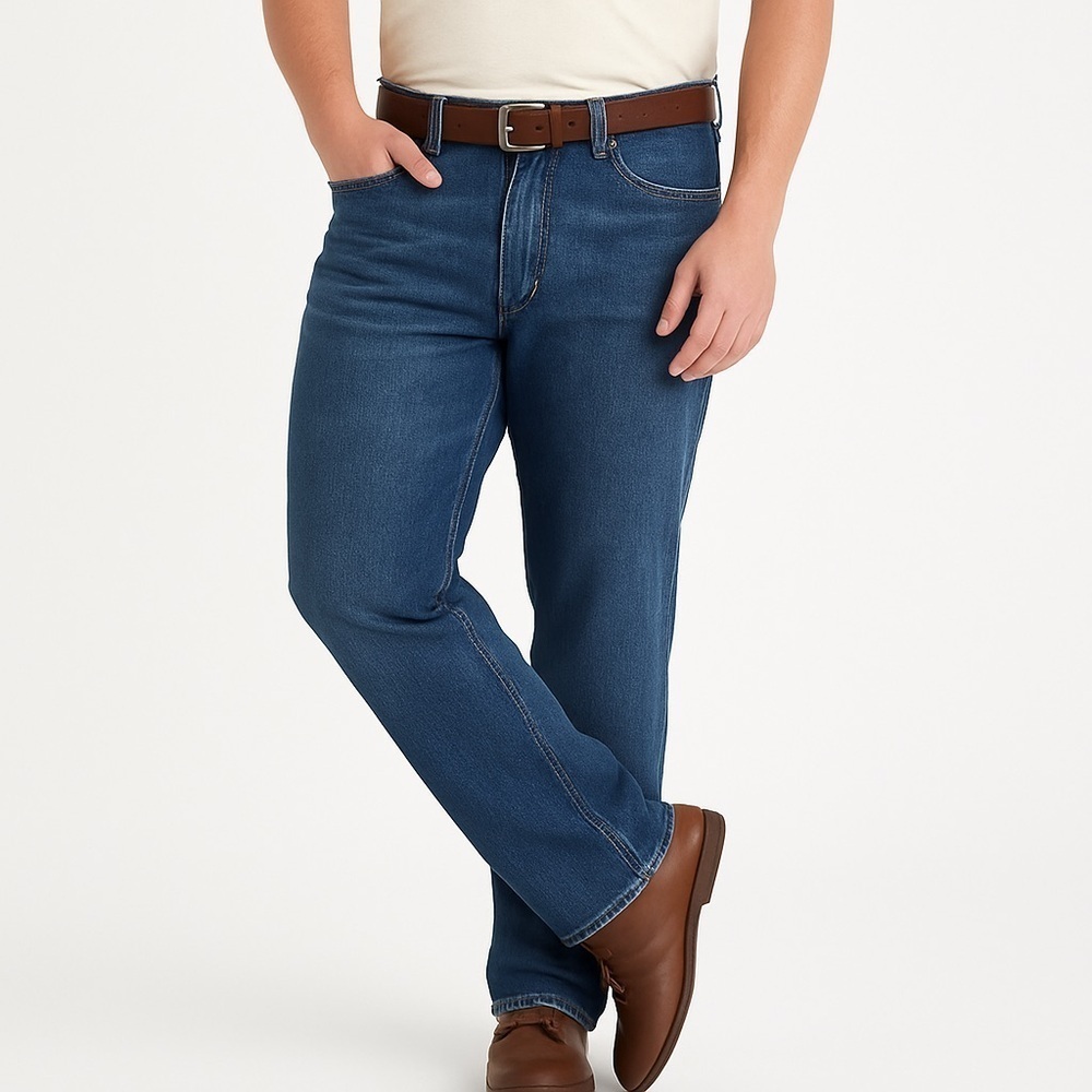 Levi's 514 Men's Relaxed Fit Denim Jeans - Deep Blue 42x32